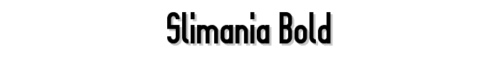 Slimania Bold font